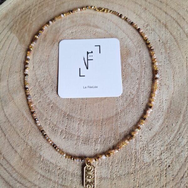 Collier couleur café – Image 2